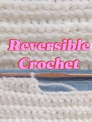 Reversible Crochet Stitch Pattern #knittingtiktok #knittok #knittingpattern #Knitting 