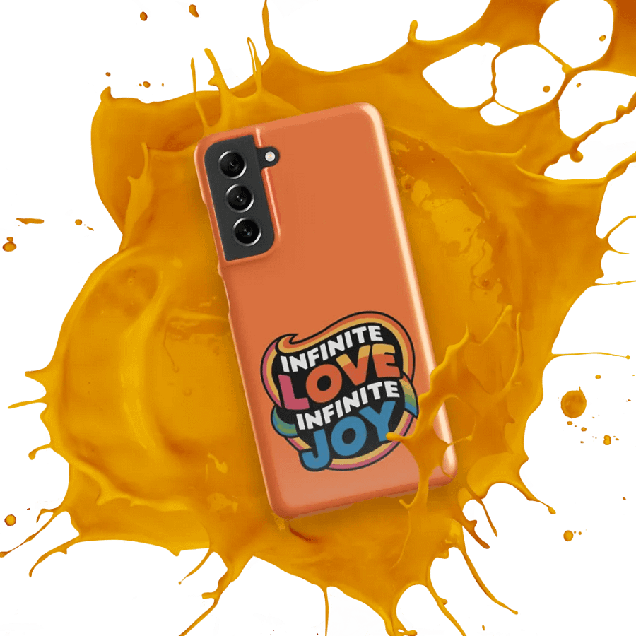 Infinite Love Infinite Joy Snap Case for Samsung (Orange) product image (9)