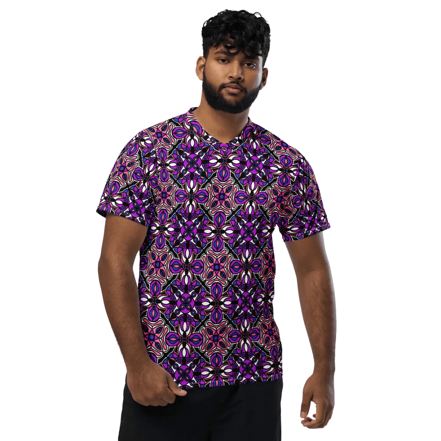 Gender Fluid Abstract T - Sports Jersey product image (4)