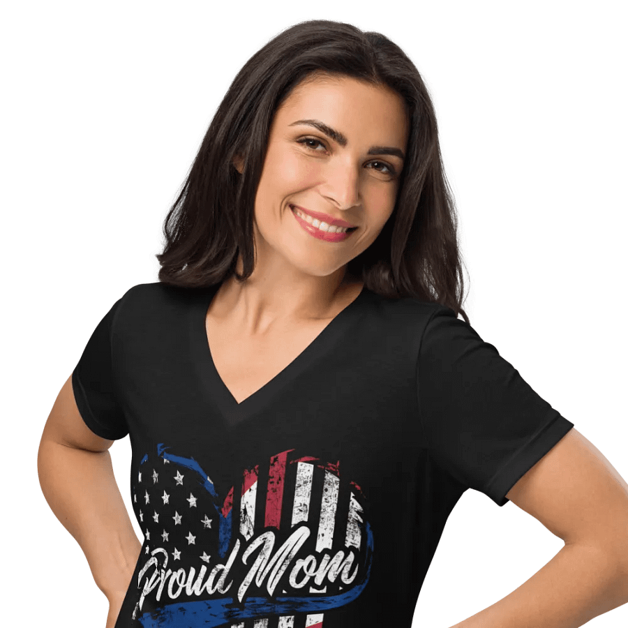 Proud Mom Heart Patriot Women's Tee product image (10)