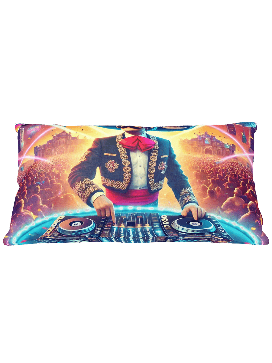 Especial Techno de marzo Album Cover Print Pillow product image (1)