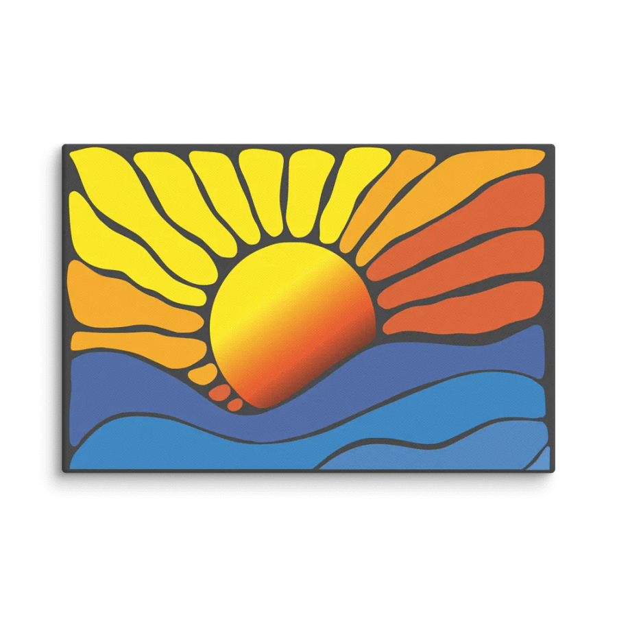 Abstract Sunrise Canvas 2:3 product image (2)