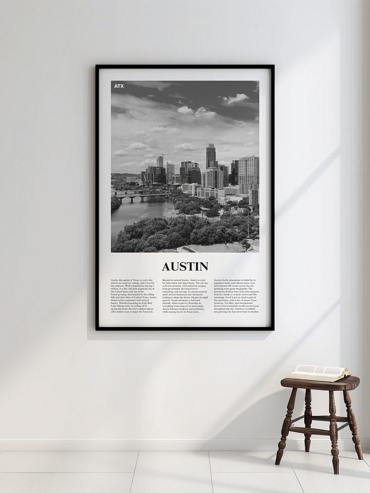Austin 01 Newspaper Poster | Framed product image (2)
