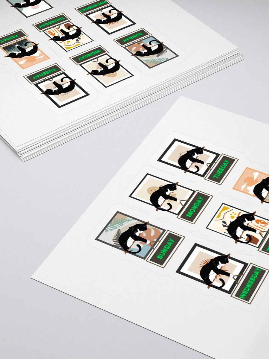 Cats Days of The Week Sticker product image (4)