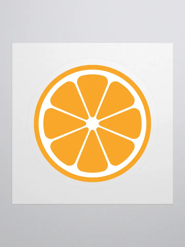 MIKAN Sticker(White×Orange) product image (2)