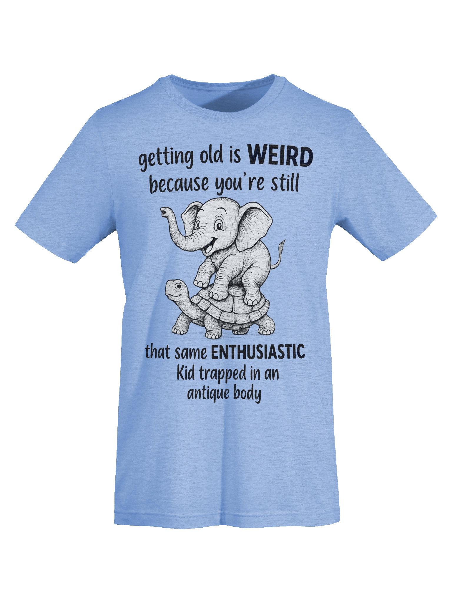 Funny Elephant & Turtle – Getting Old Is Weird product image (14)