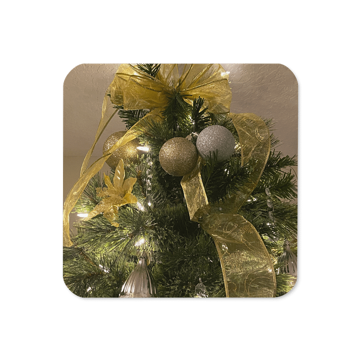 Golden Christmas Glamour Coaster Set product image (1)
