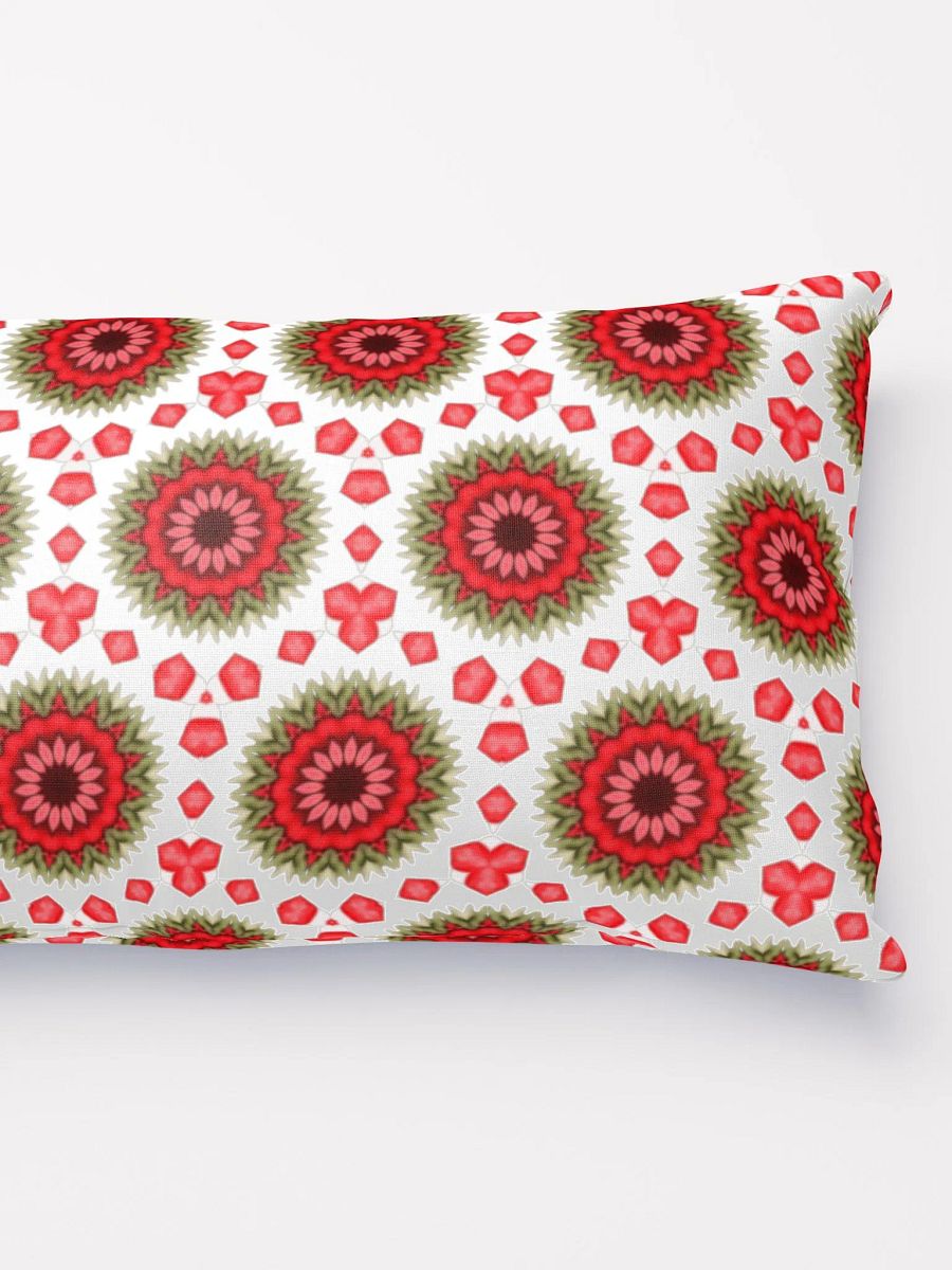 Red Green & White Daisy Pillow product image (2)