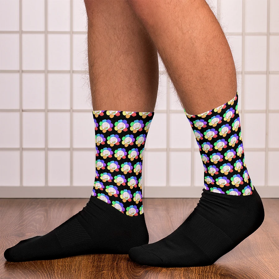 Black Flower Socks product image (12)