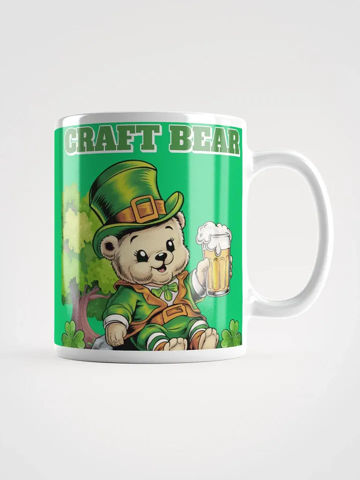 Craft Bear - St. Patrick's Day White Coffee Mug product image (5)