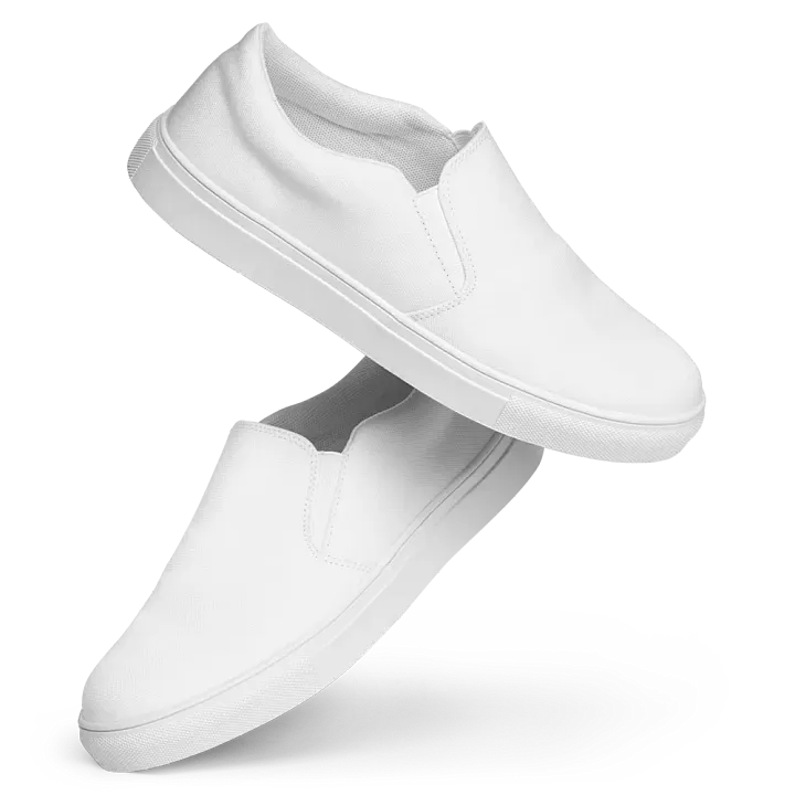 Women's Slip-On Canvas Shoes color - White product image (1)