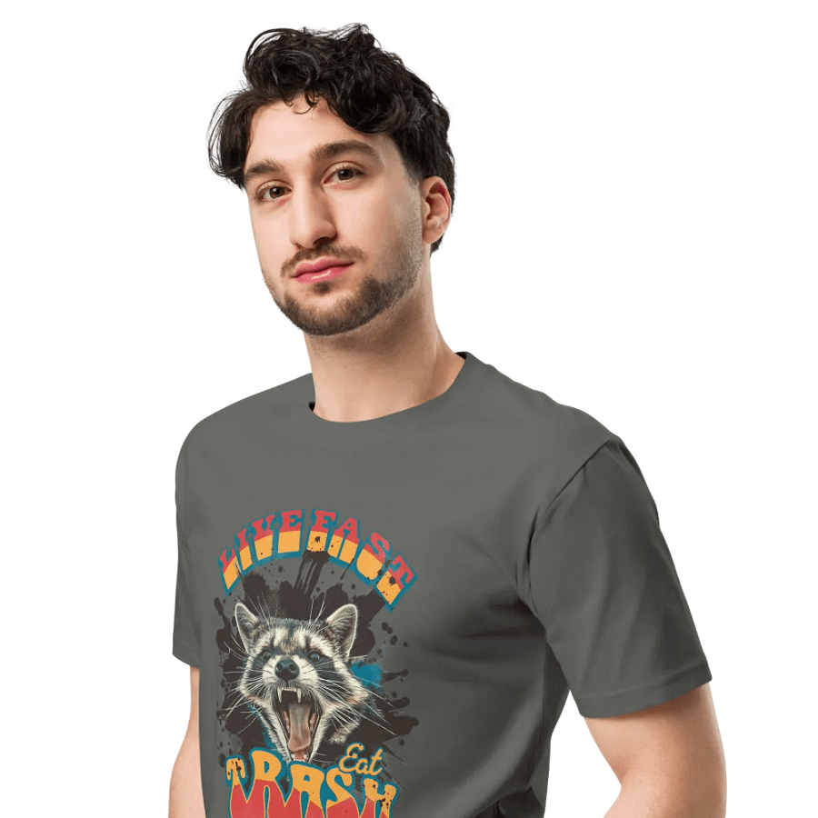 Live Fast Eat Trash Tshirt product image (4)