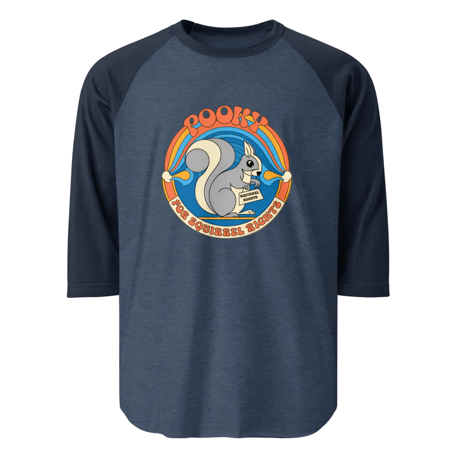 Pooky's Squirrel Rights Raglan Tee product image (1)