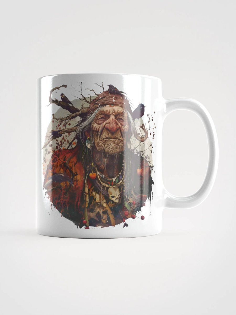 Baba Yaga - The Bad Witch of Slavic Folklore White Glossy Mug product image (1)