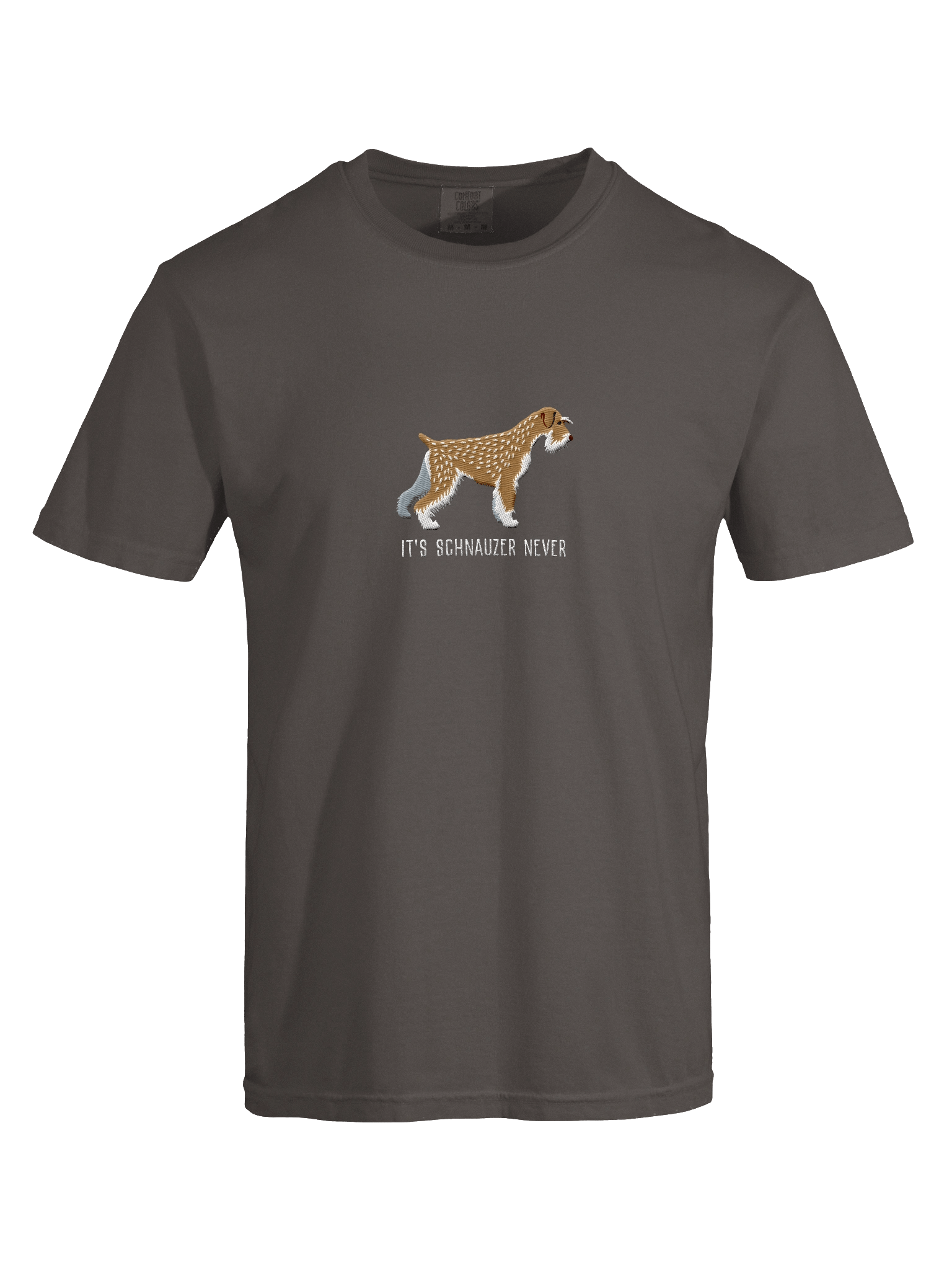 It's Schnauzer Never T-Shirt(Embroidered) of a Standard Schnauzer(Wheaten/Brown) product image (41)
