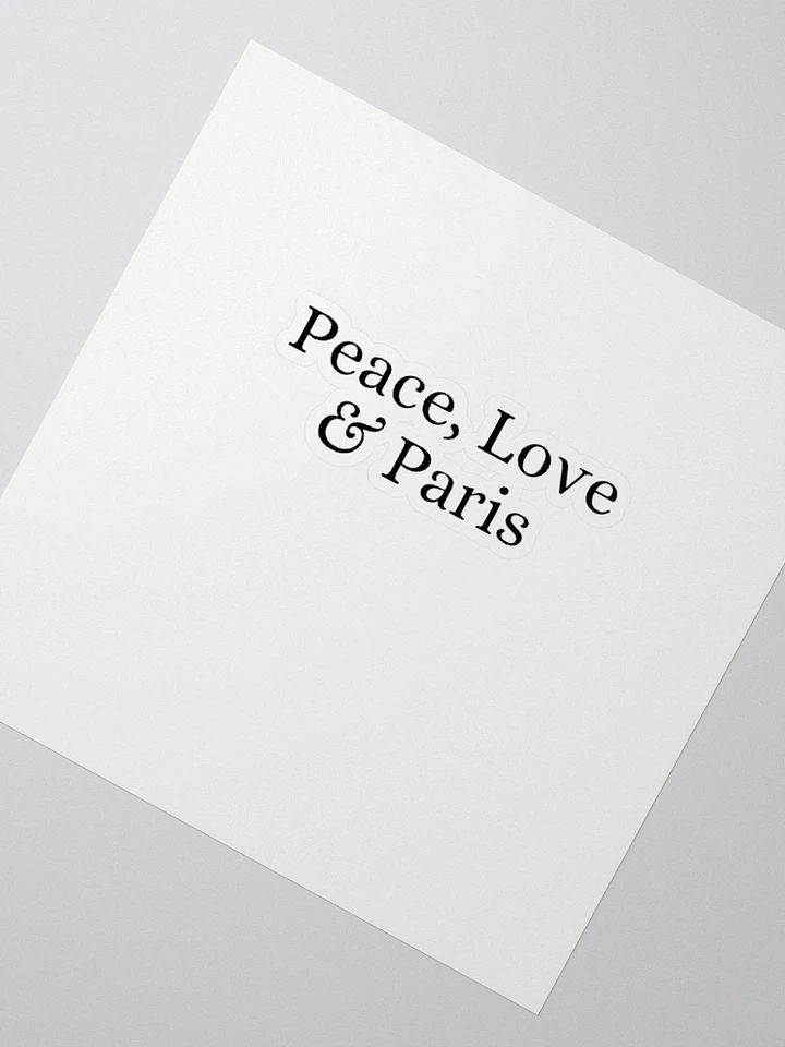 Peace, Love and Paris Custom Cut Vinyl Stickers product image (2)