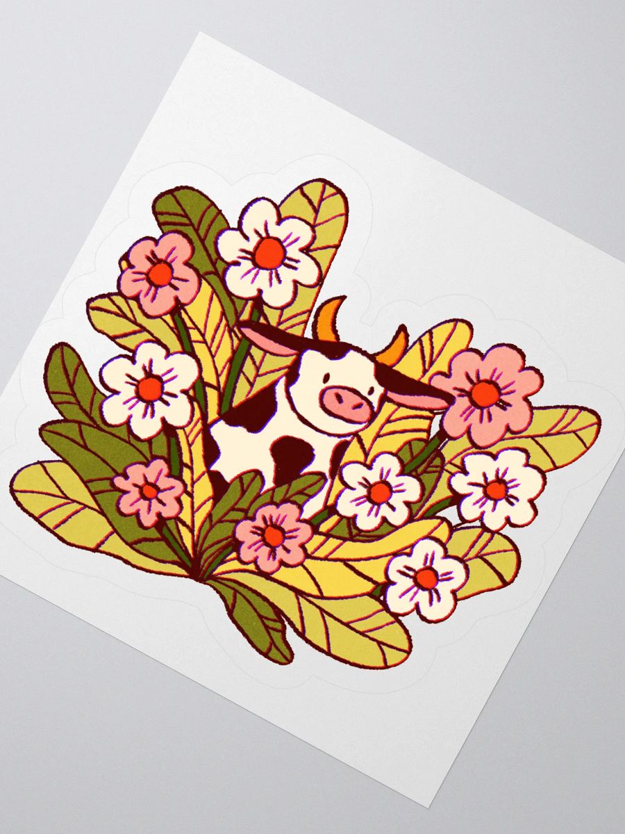 Flower Cow Sticker product image (3)