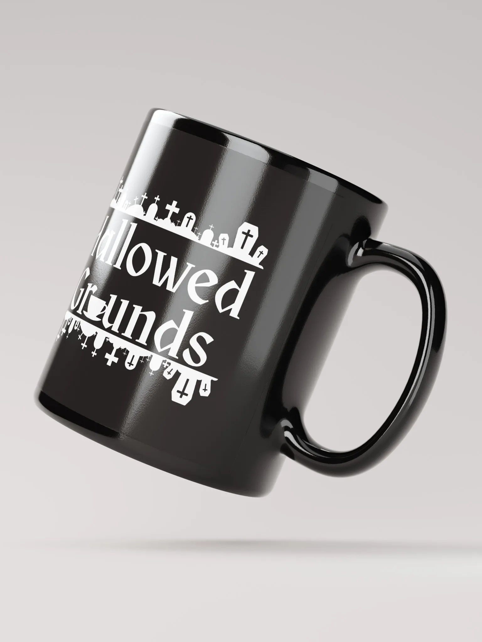 Hallowed Grounds Black Mug product image (3)