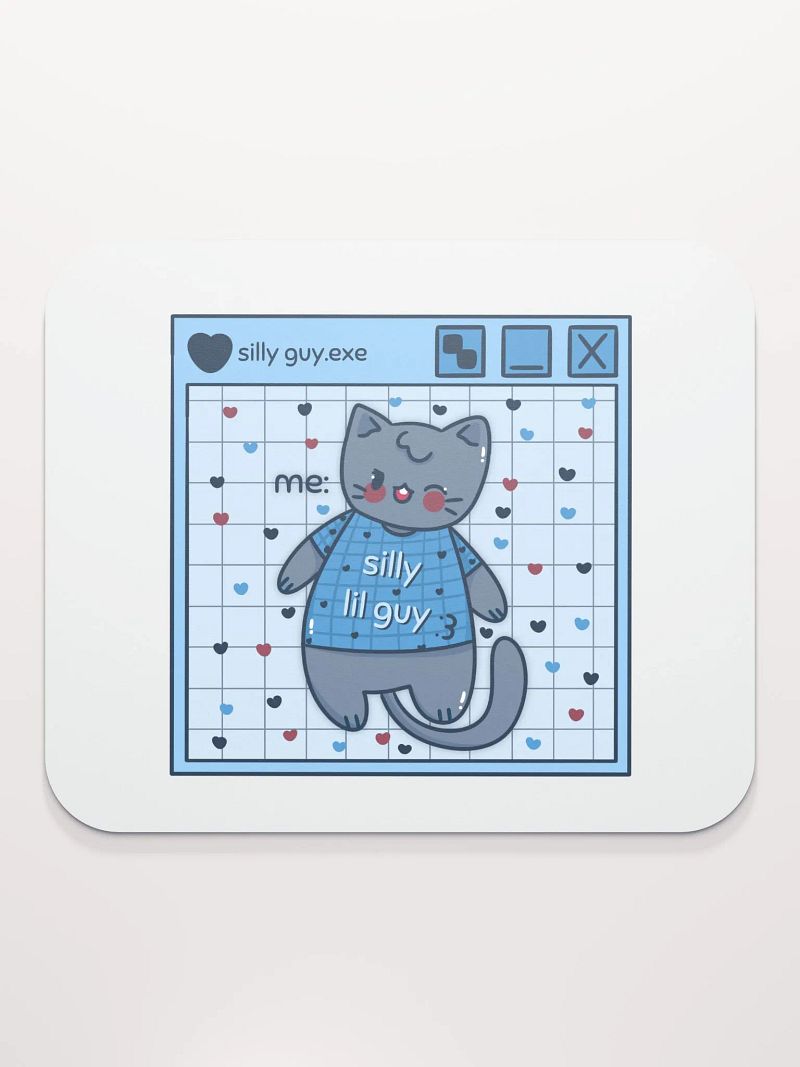 Silly Lil Guy Blue Mouse Mat