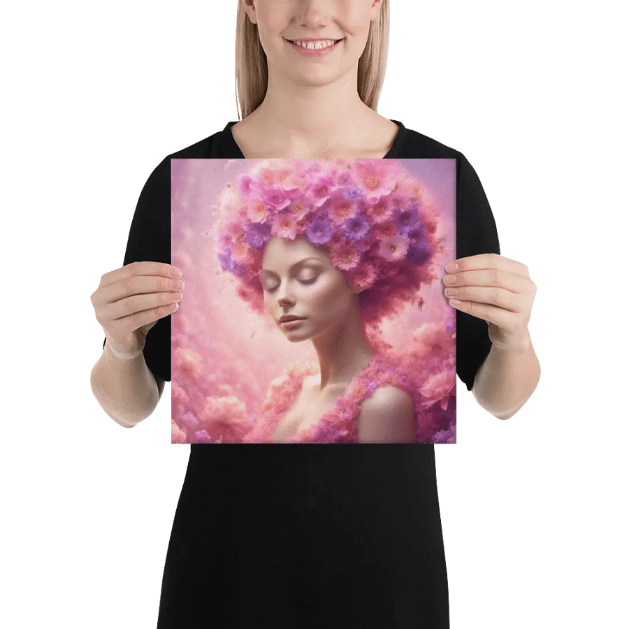 Pink Flower Girl Wall Art product image (3)