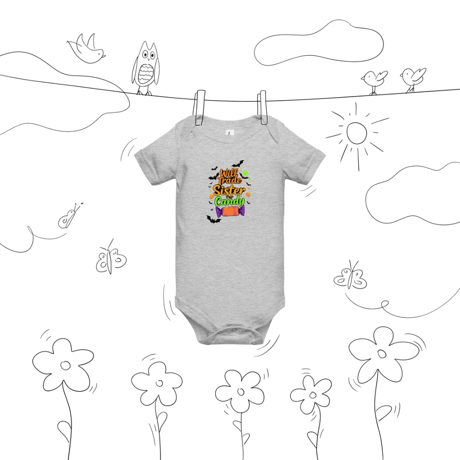Will Trade Sister For Candy Baby Romper Onesie product image (9)