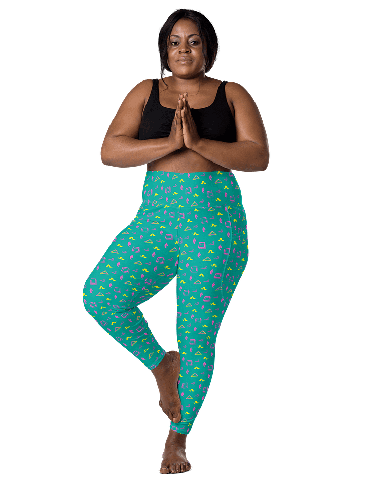 Oh Worm? teal pattern pocket leggings product image (1)