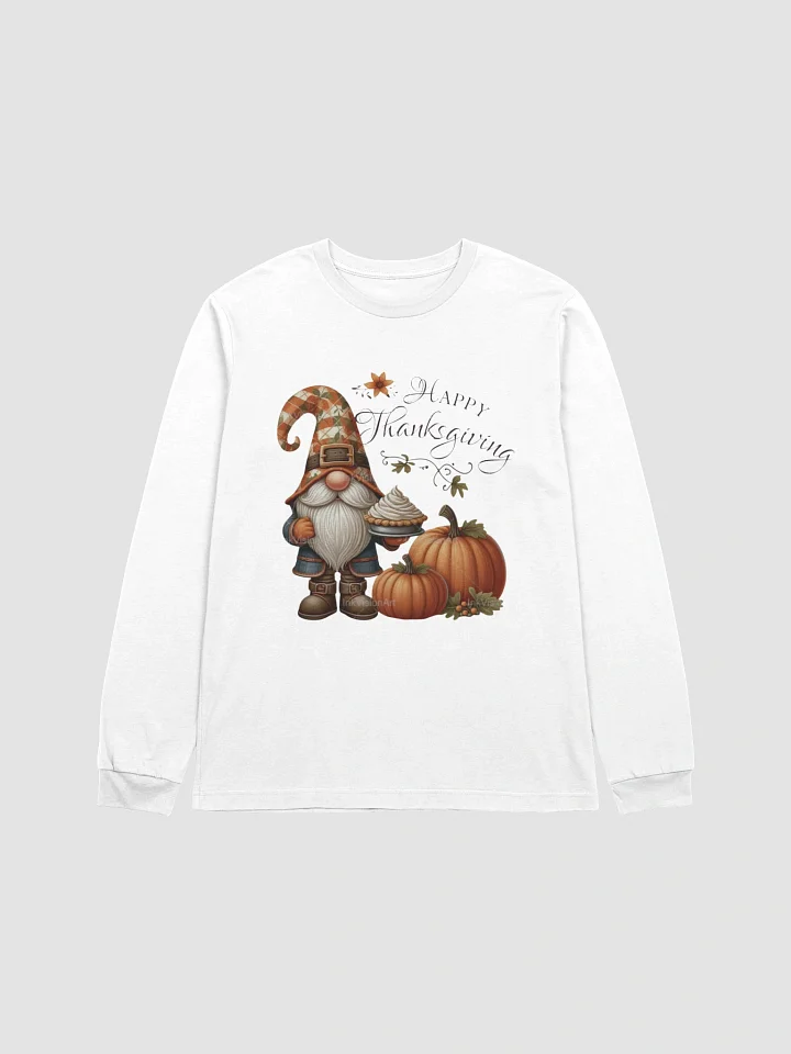 Gnome Thanksgiving Pie Long Sleeve T-Shirt product image (2)