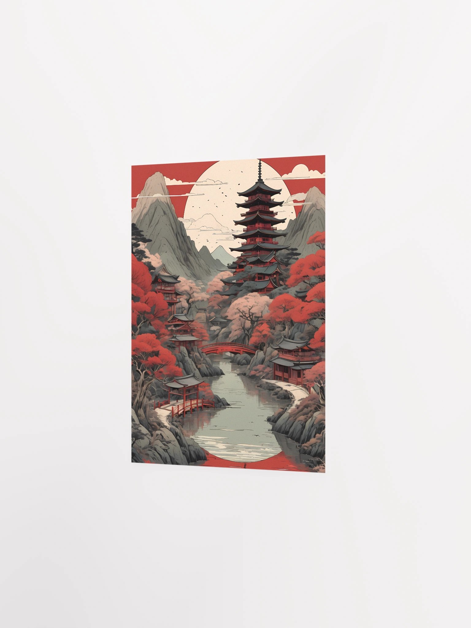 Cherry Blossom Pagoda Poster product image (4)
