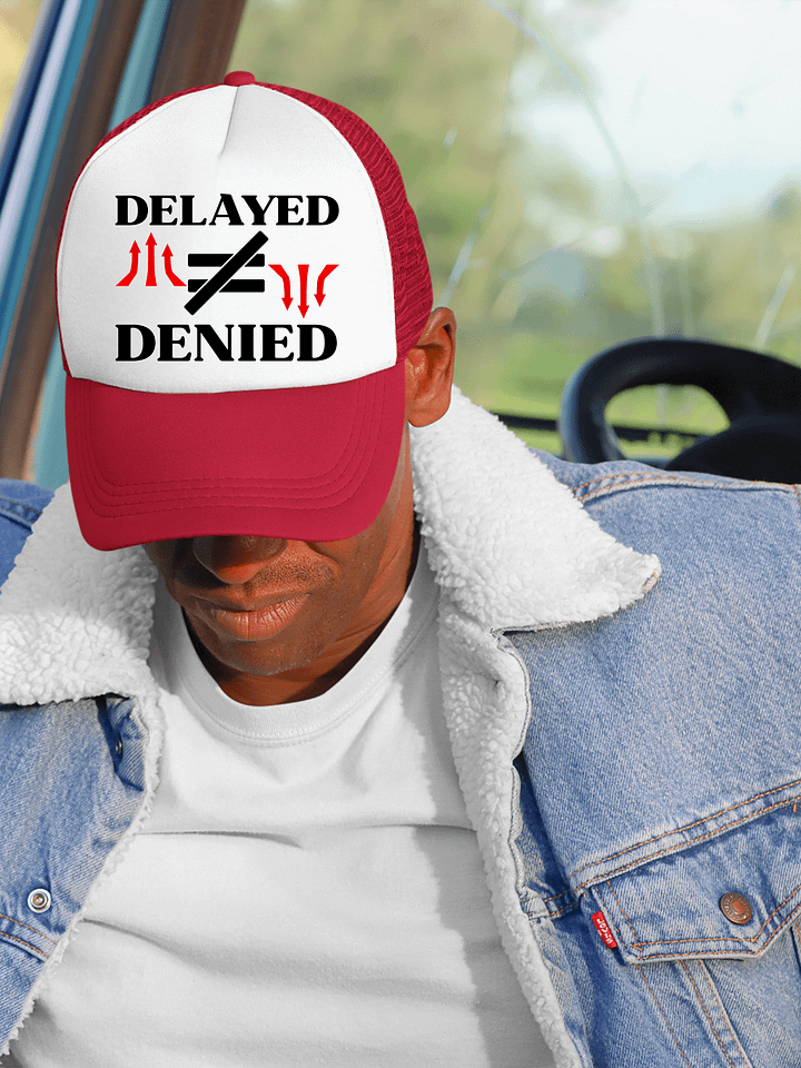 Delayed Not Denied Foam Trucker Hat. product image (2)