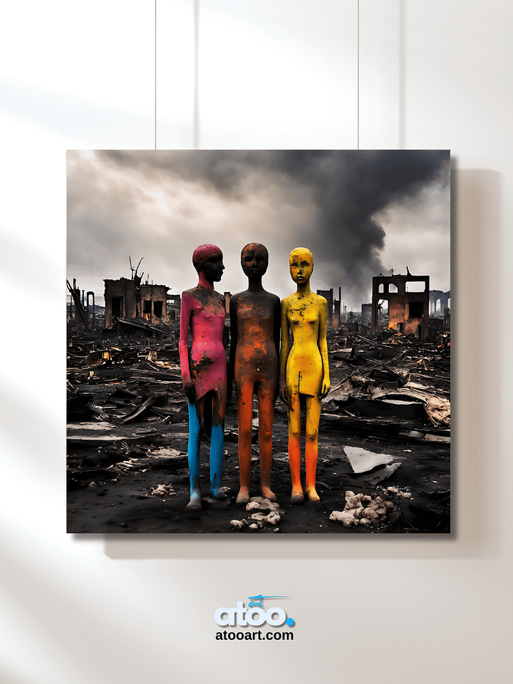 Elegy to Humanity - 10 | Canvas Art Painting product image (2)