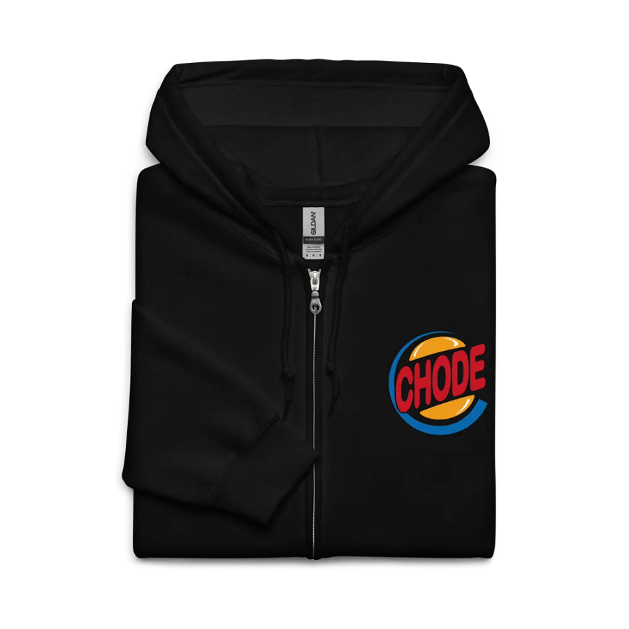 Small Chode Burger zip hoodie product image (8)