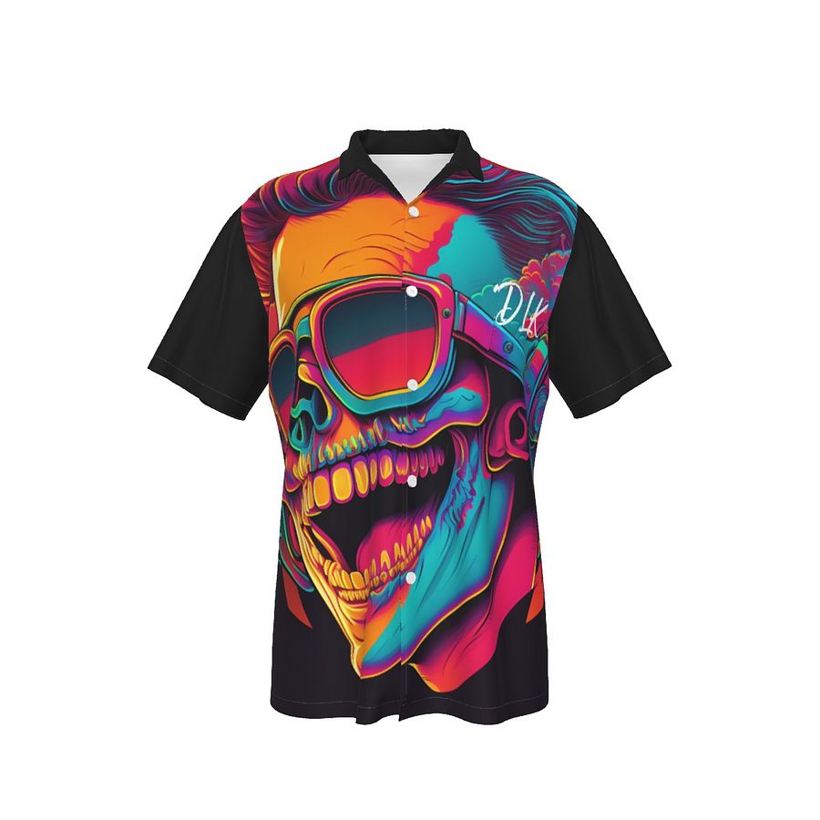All-Over Print Men's Hawaiian Shirt With Pocket product image (4)