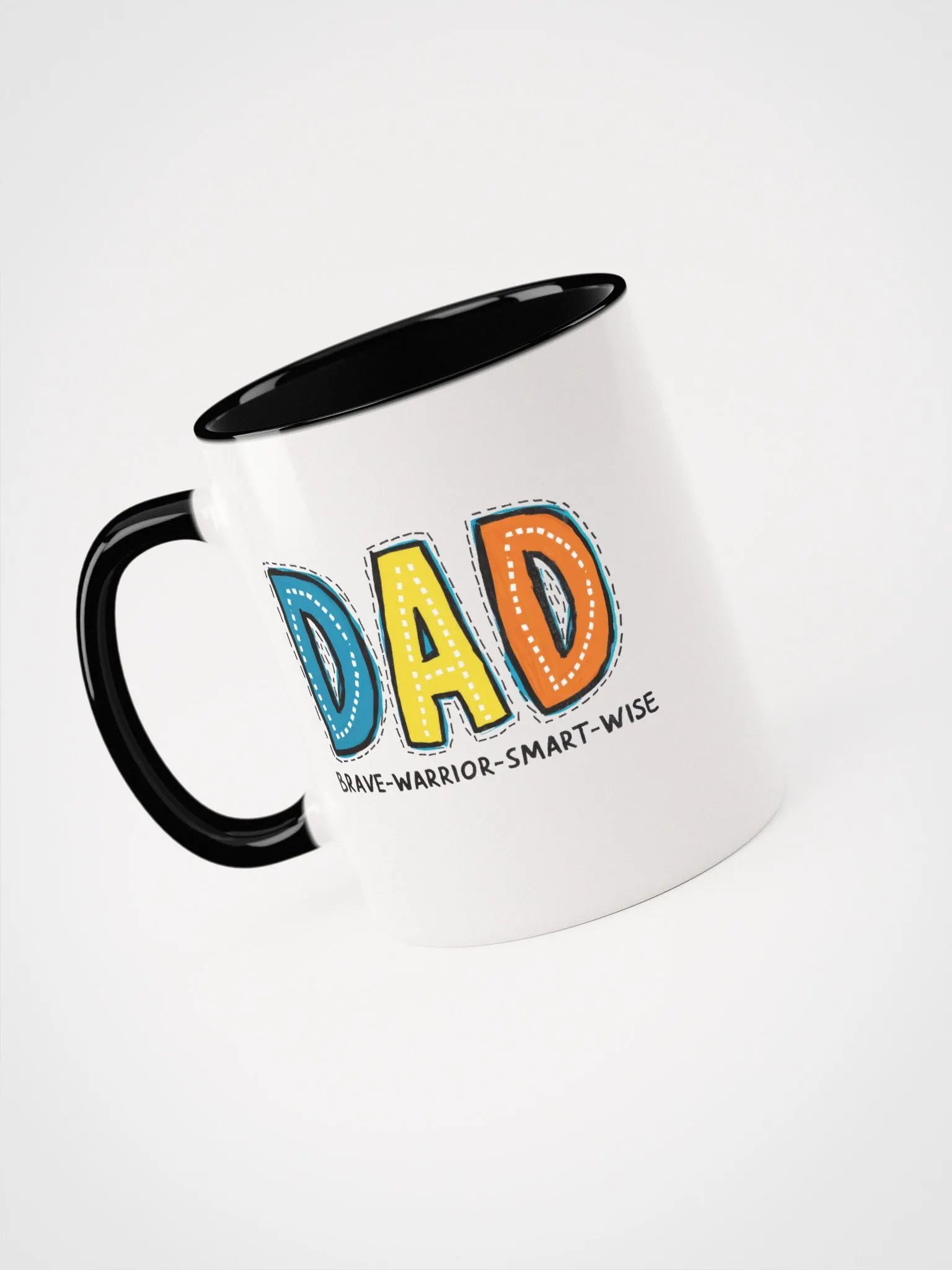 DAD- Brave, Warrior, Smart, Wise Coffee Mug product image (3)