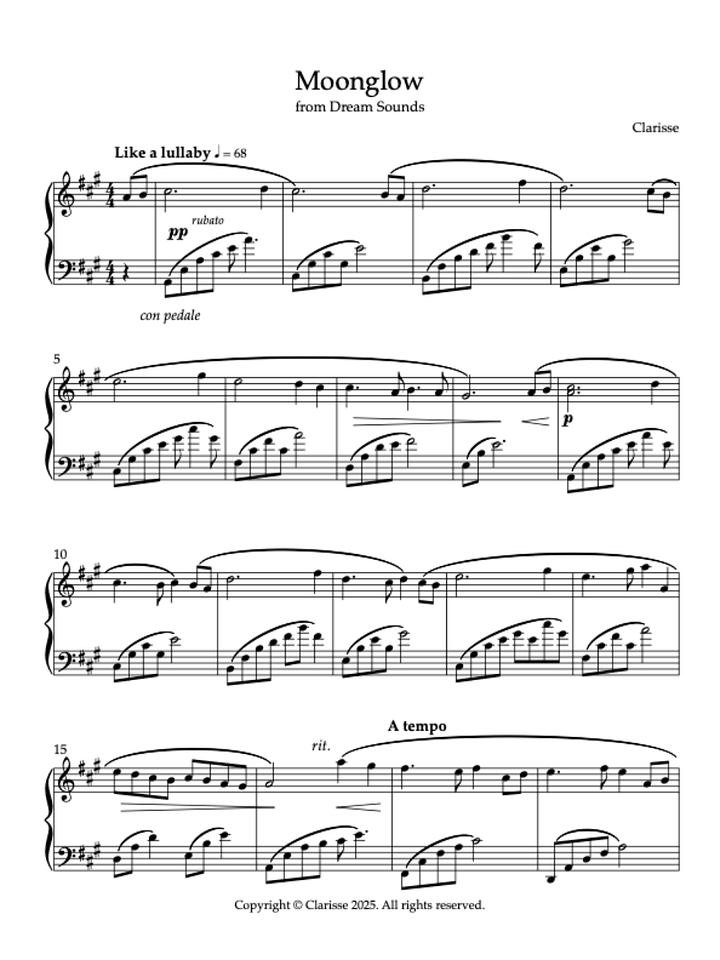 Moonglow - Sheet Music product image (1)