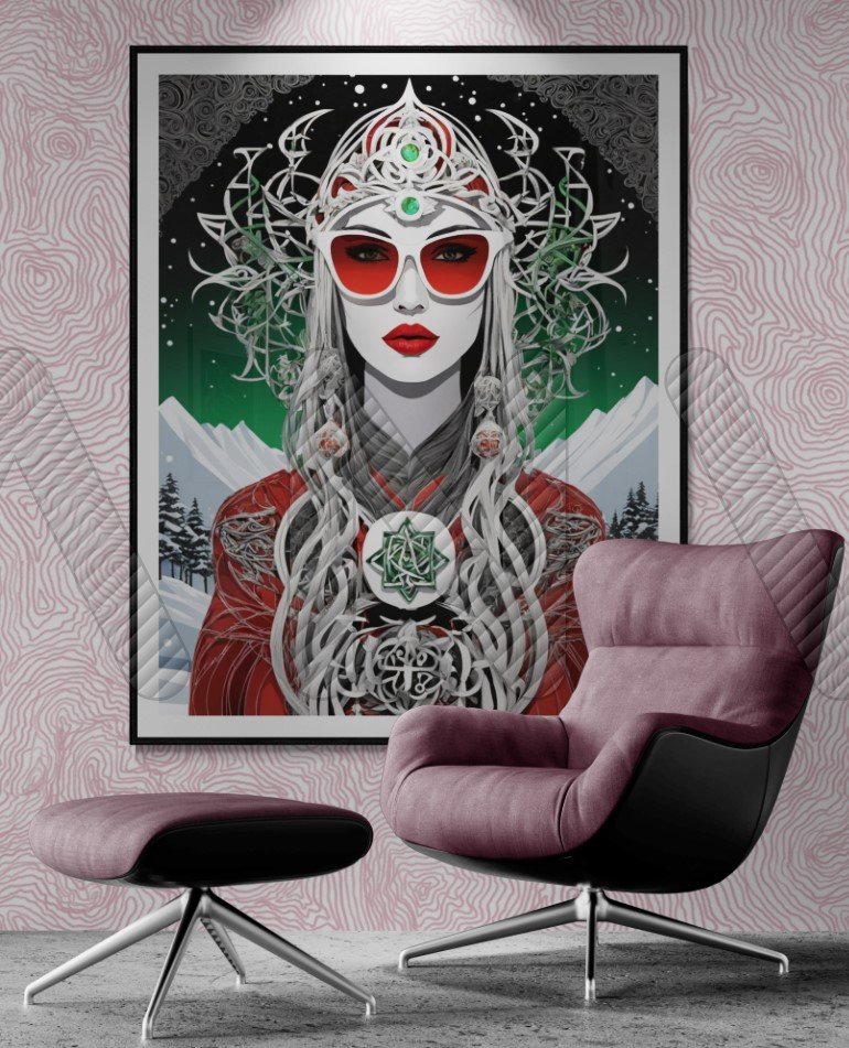 Winter Wiccan 01 - Framed Matte Poster product image (5)