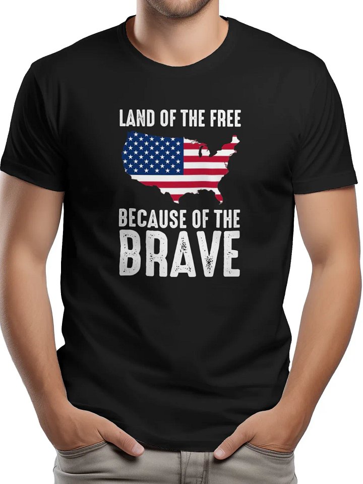 Land Of The Free Because Of The Brave T-Shirt product image (1)
