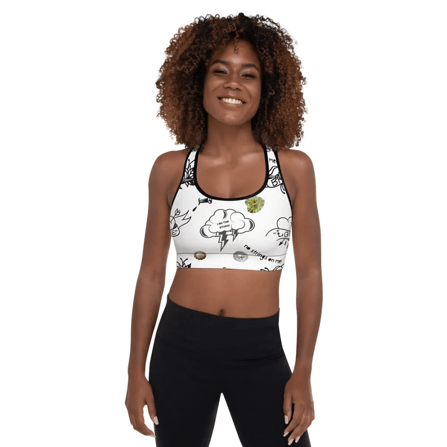 Bad & Boo-Jee Bride Padded Sports Bra product image (1)