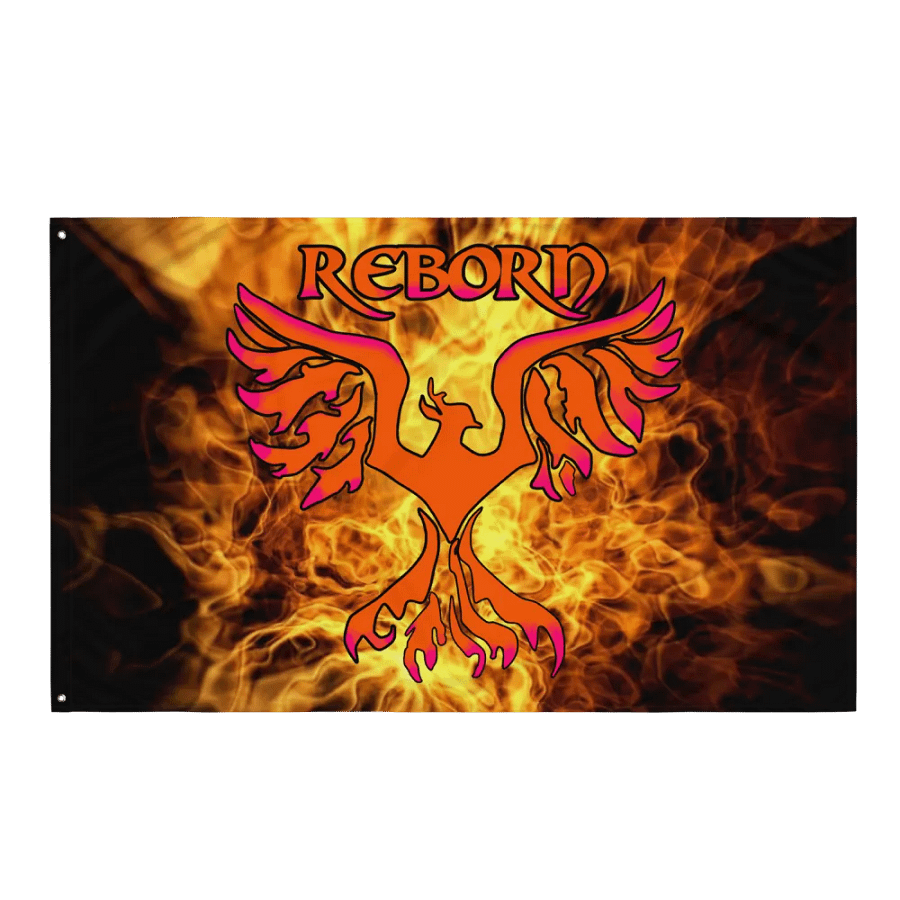 Fire Reborn Phoenix All-Over Flag product image (3)
