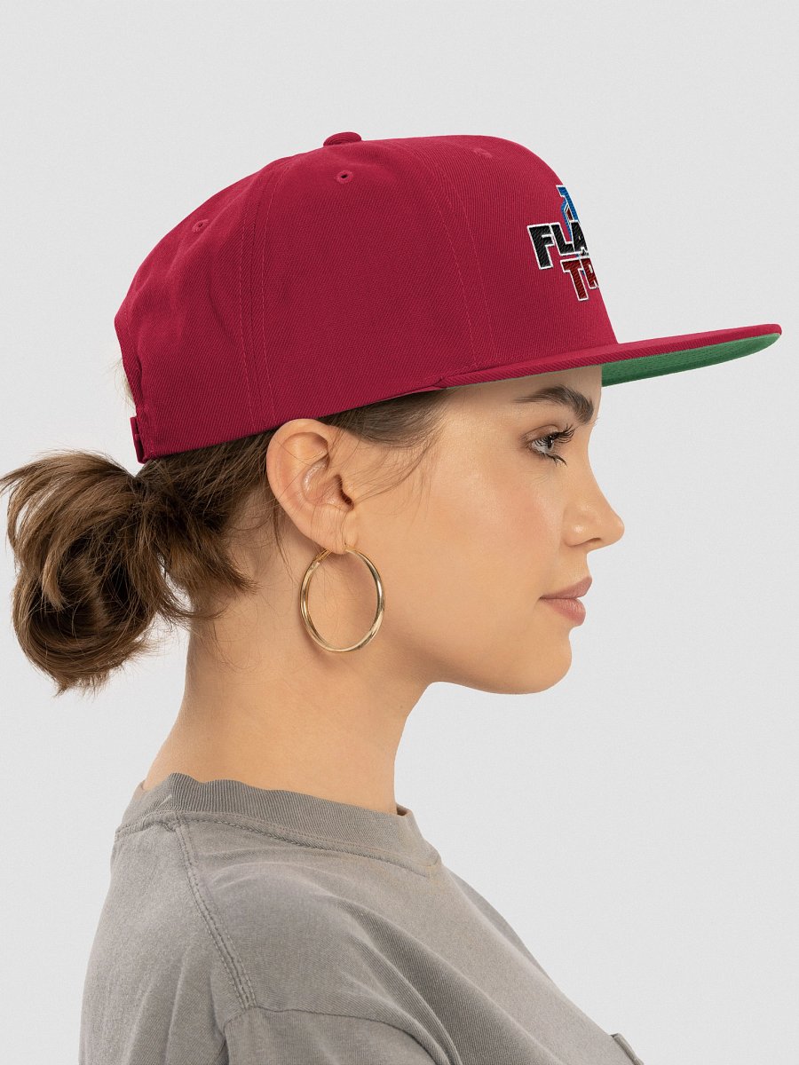 TFOT Bold Blue Hex Flat Snapback Hat product image (6)