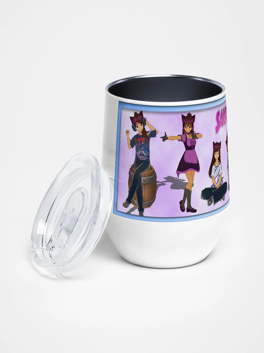 Catgirls Wine Tumbler by Allcolor product image (3)