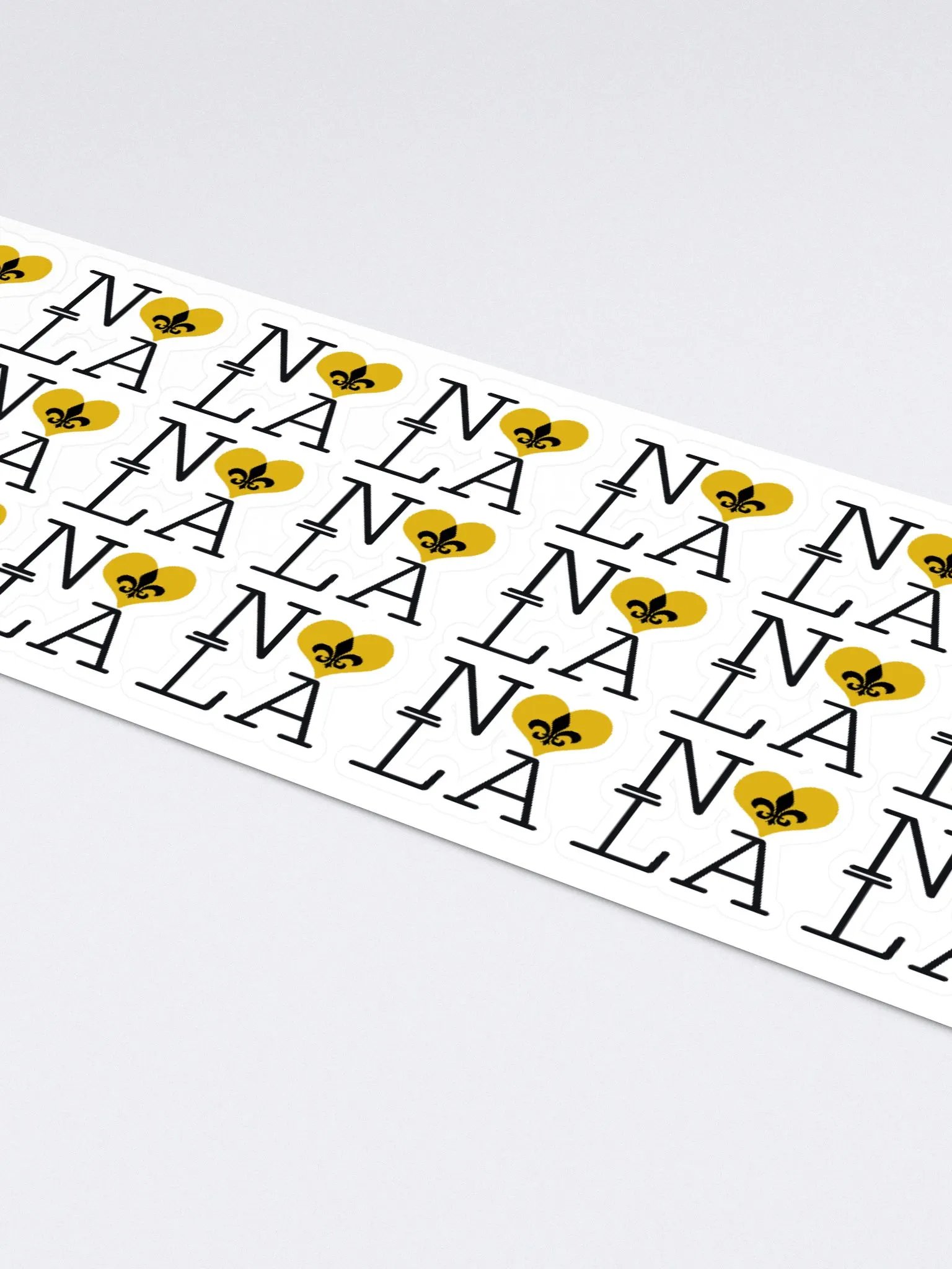 I LOVE NOLA **LEGACY STICKER** (GOLD HEART LONG) product image (4)