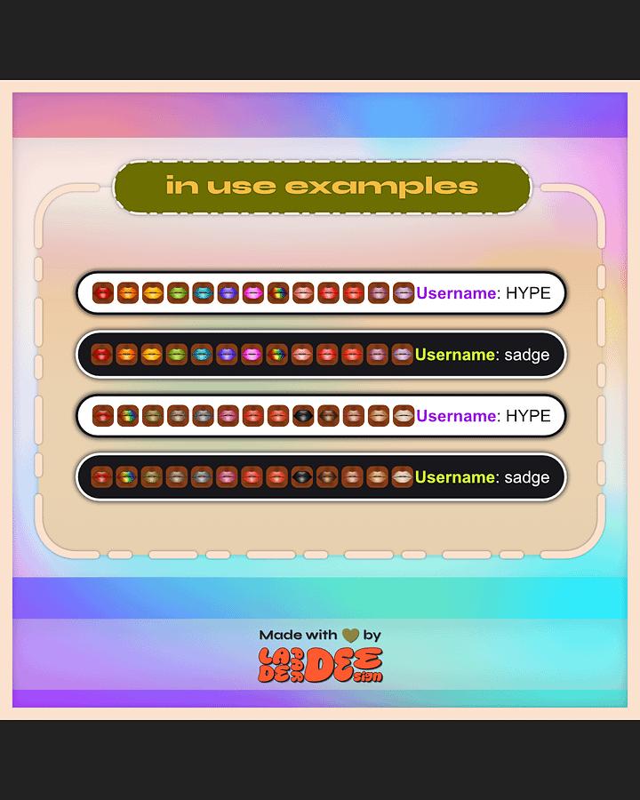Lippie Badges [Medium-Deep Set] product image (2)
