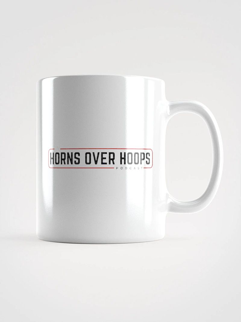 The Horns Over Hoops White Official Mug