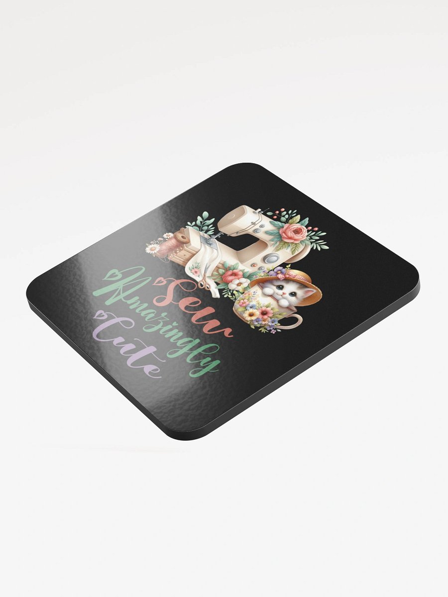 Sew Amazingly Cute Kitty Cork Coaster product image (3)