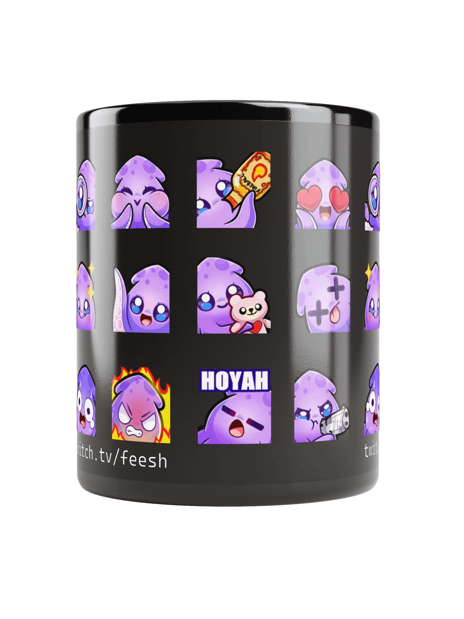 Squid Emote Coffee Mug [black] product image (10)