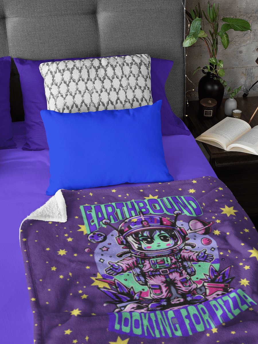 Cosmic Pizza Adventure Throw Blanket product image (2)