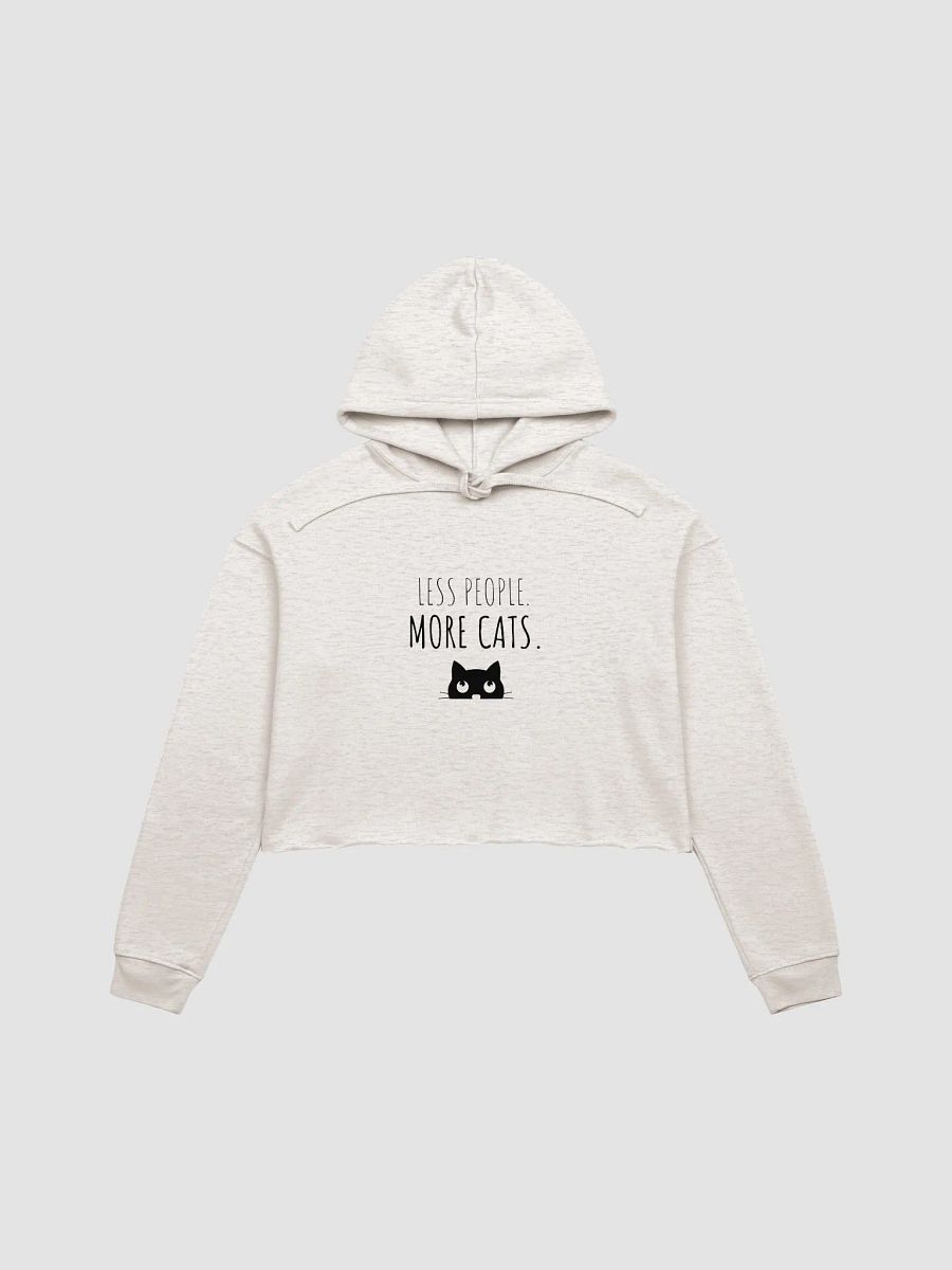 Feline Vibes Attitude Crop Hoodie product image (2)