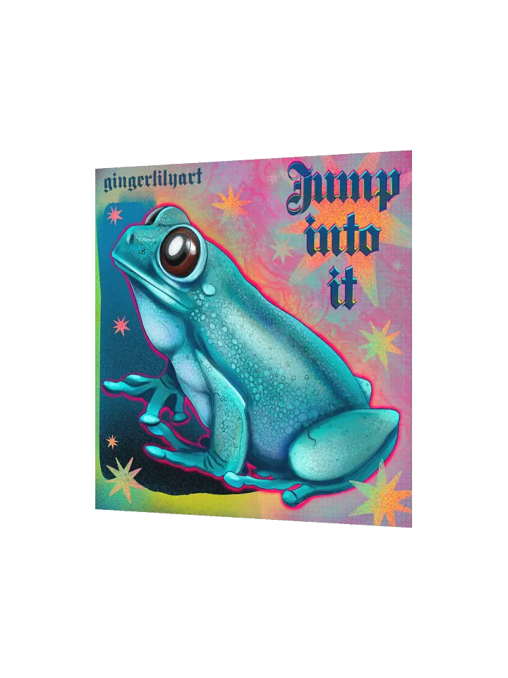 jumping frog print product image (2)