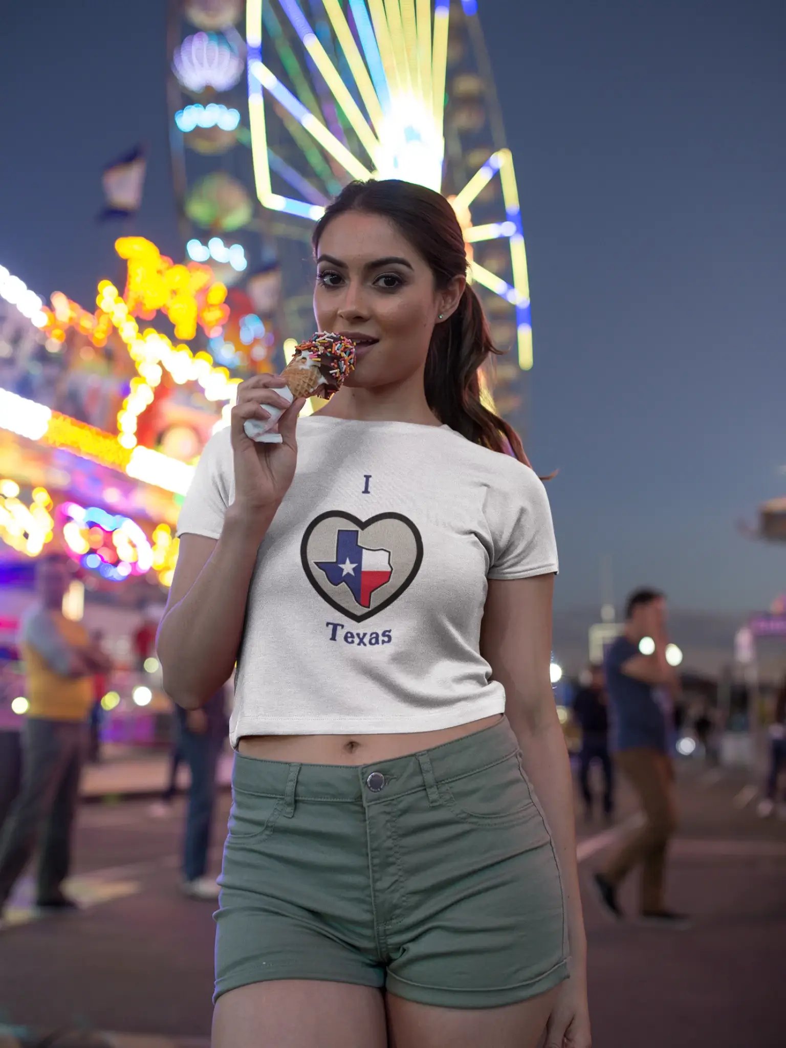 I Love Texas - Crop Top Women product image (1)