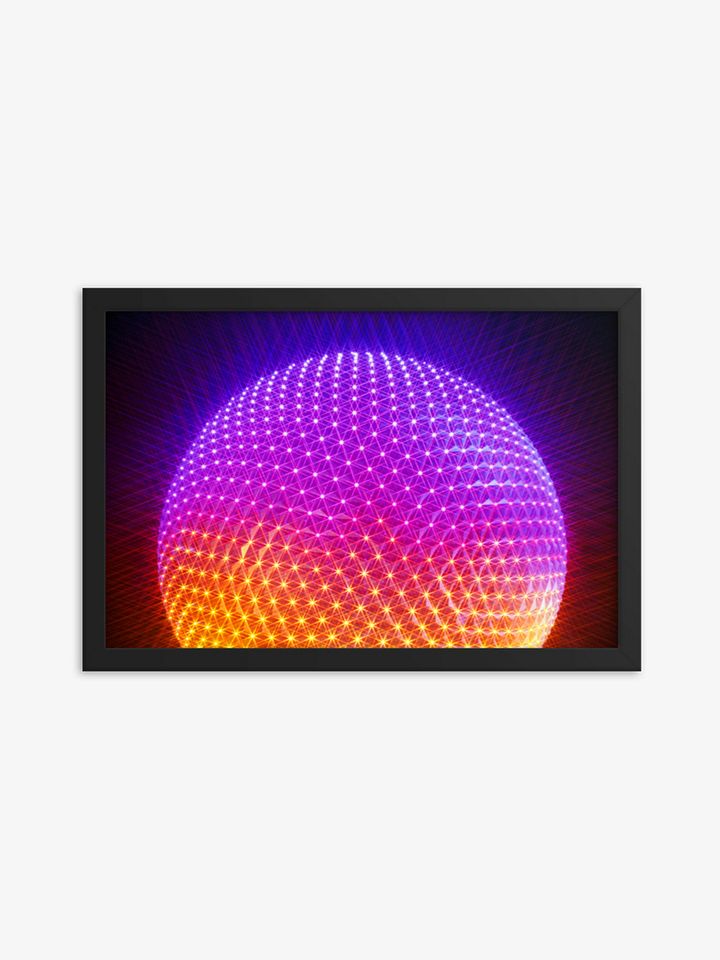 Starburst Spaceship Framed Premium Luster Print product image (1)